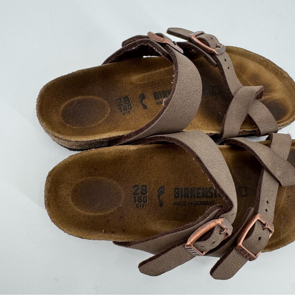 Birkenstock Kids Brown Mayari Sandals Size 28 - Picture 8 of 9